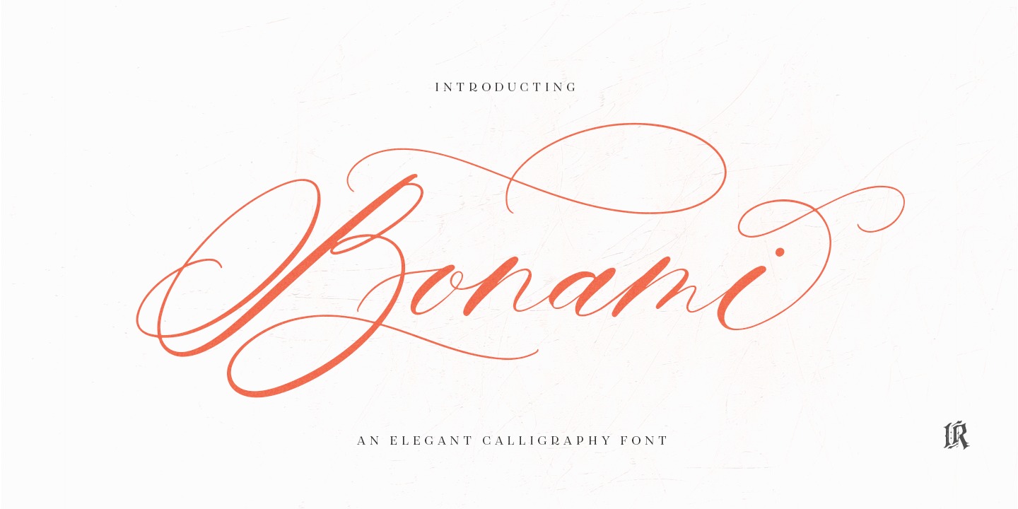 Пример шрифта Bonami #1